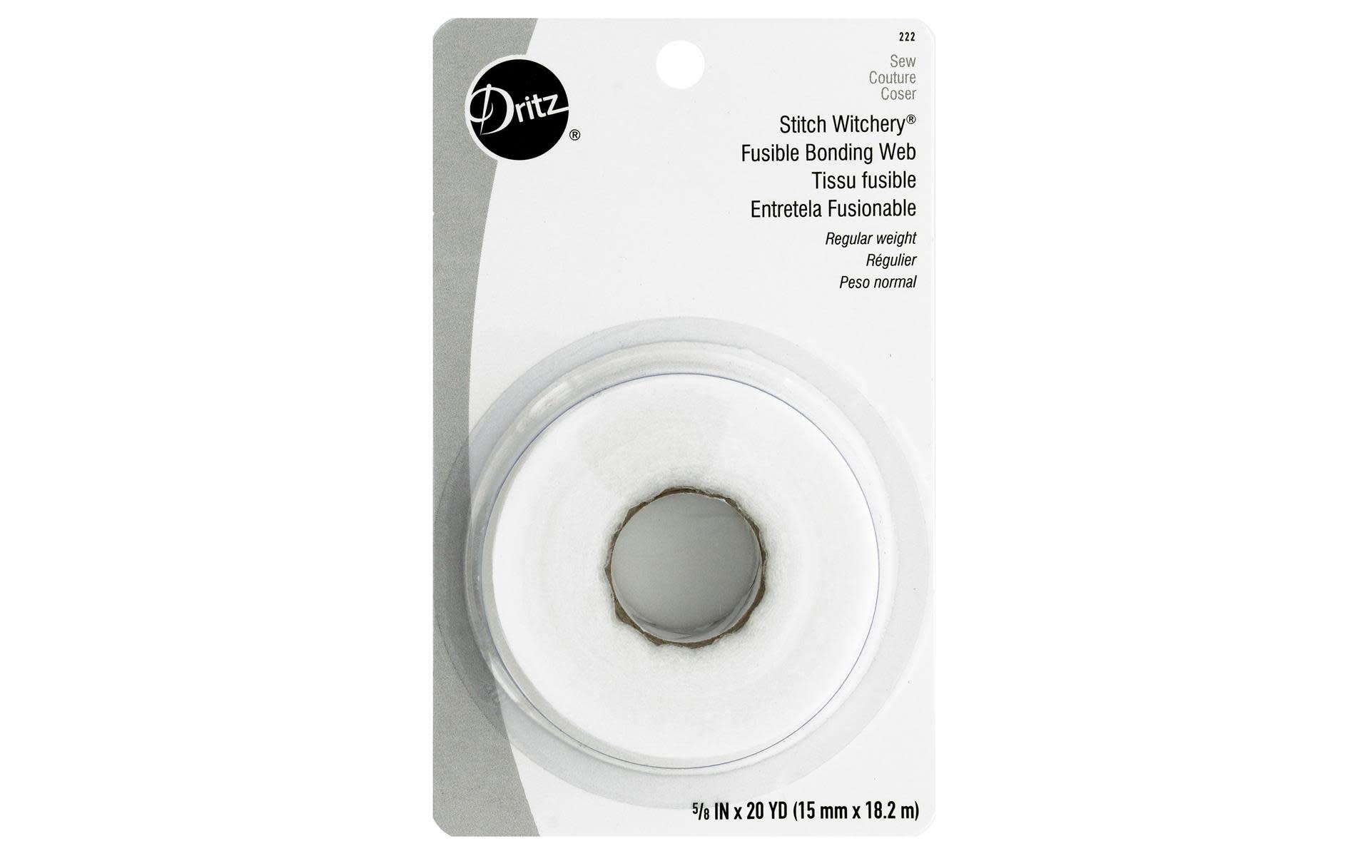 Dritz Stitch Witchery Fusible Bonding Web Regular Weight